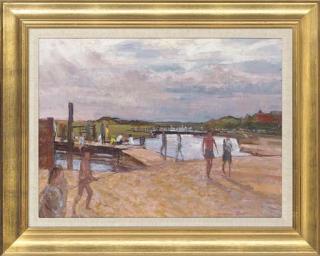 William Bowyer, R.A. - A sunny day by the river