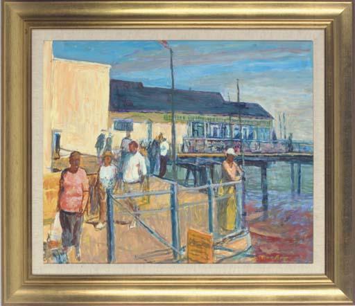William Bowyer, R.A. - A sunny day on the pier