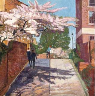 William Bowyer, R.A. - Blossoms over a path