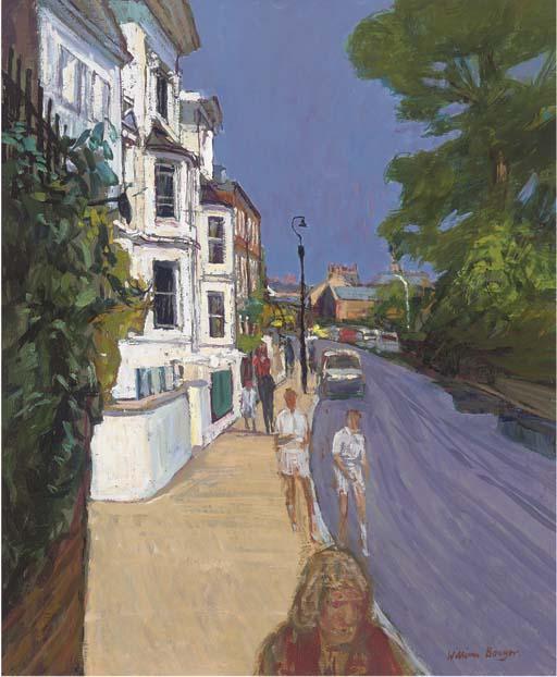 William Bowyer, R.A. - Figures In A Street, London