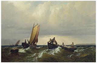 William Bradford - Fishermen on the Bay of Fundy
