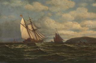 William Bradford - Fishing Boats off a Northern Headland