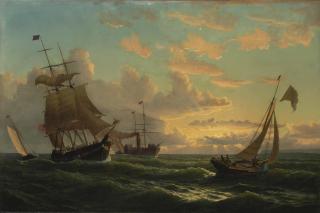 William Bradford - Fresh Breeze off Sandy Hook