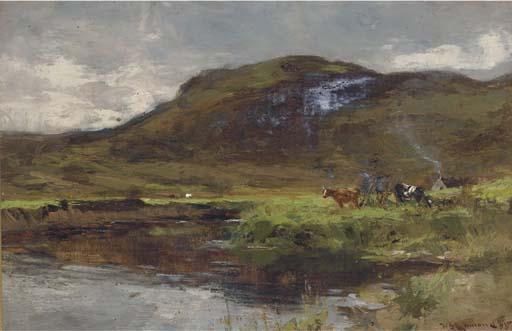 William Bradley Lamond, R.B.A. - A Bend On The Teith, Callander
