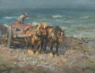 William Bradley Lamond RBA - Gathering wrack