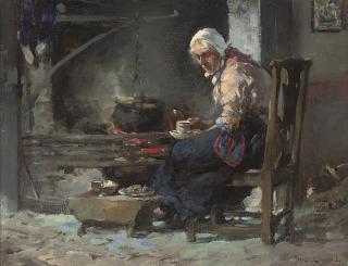 William Bradley Lamond - Tea by the fire