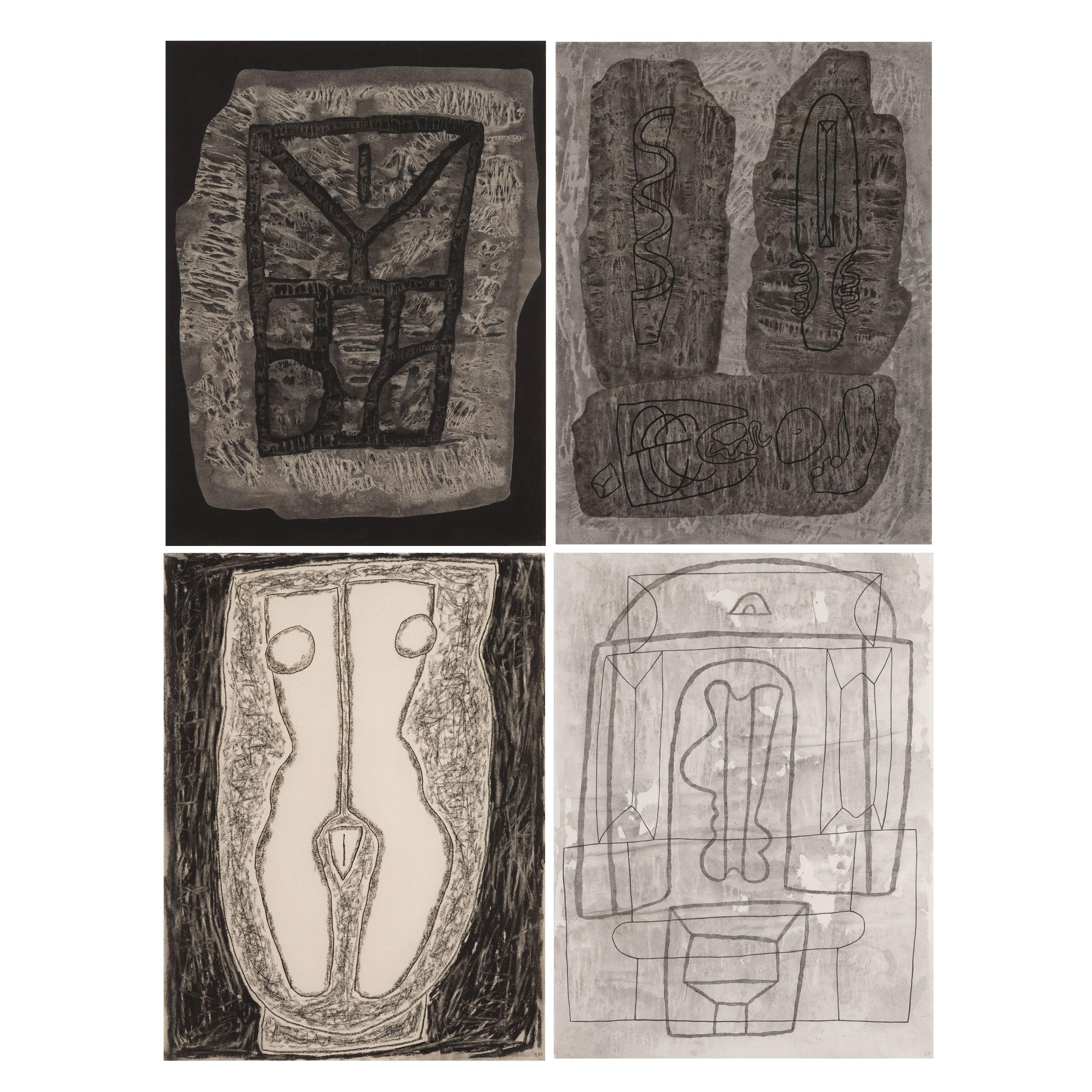 William Brice - Untitled, 1989; Untitled #17, 1989; Untitled, 1981; Untitled #5, 1990