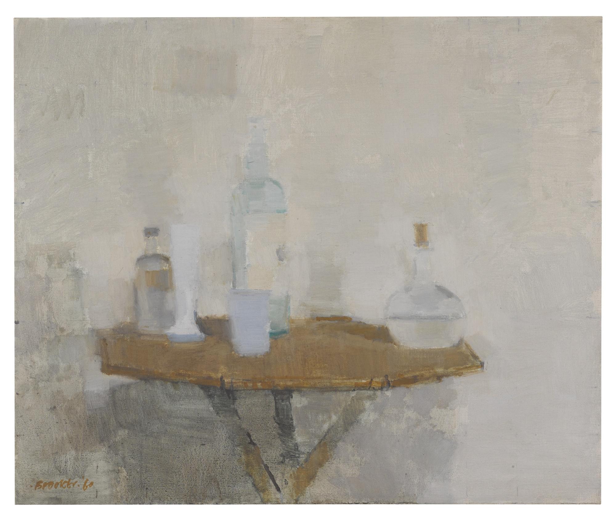 William Brooker, A.R.A. - Still Life: Objects On A Bamboo Table