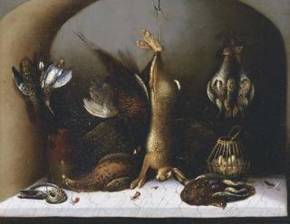 William Buelow Gould - Still Life With Dead Game And Rabbit