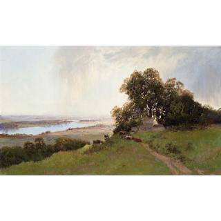 William C. Piguenit - Australian Rain Storm Over Parramatta