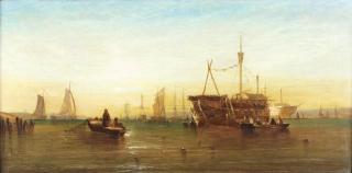 William Callcott Knell - \'A Summers Evening, River Medway\'