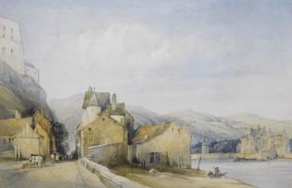 William Callow R.W.S. - A River Scene, Probably The Rhine, Germany