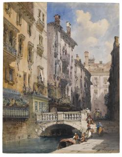 William Callow R.W.S. - Canal Barataria, Venice