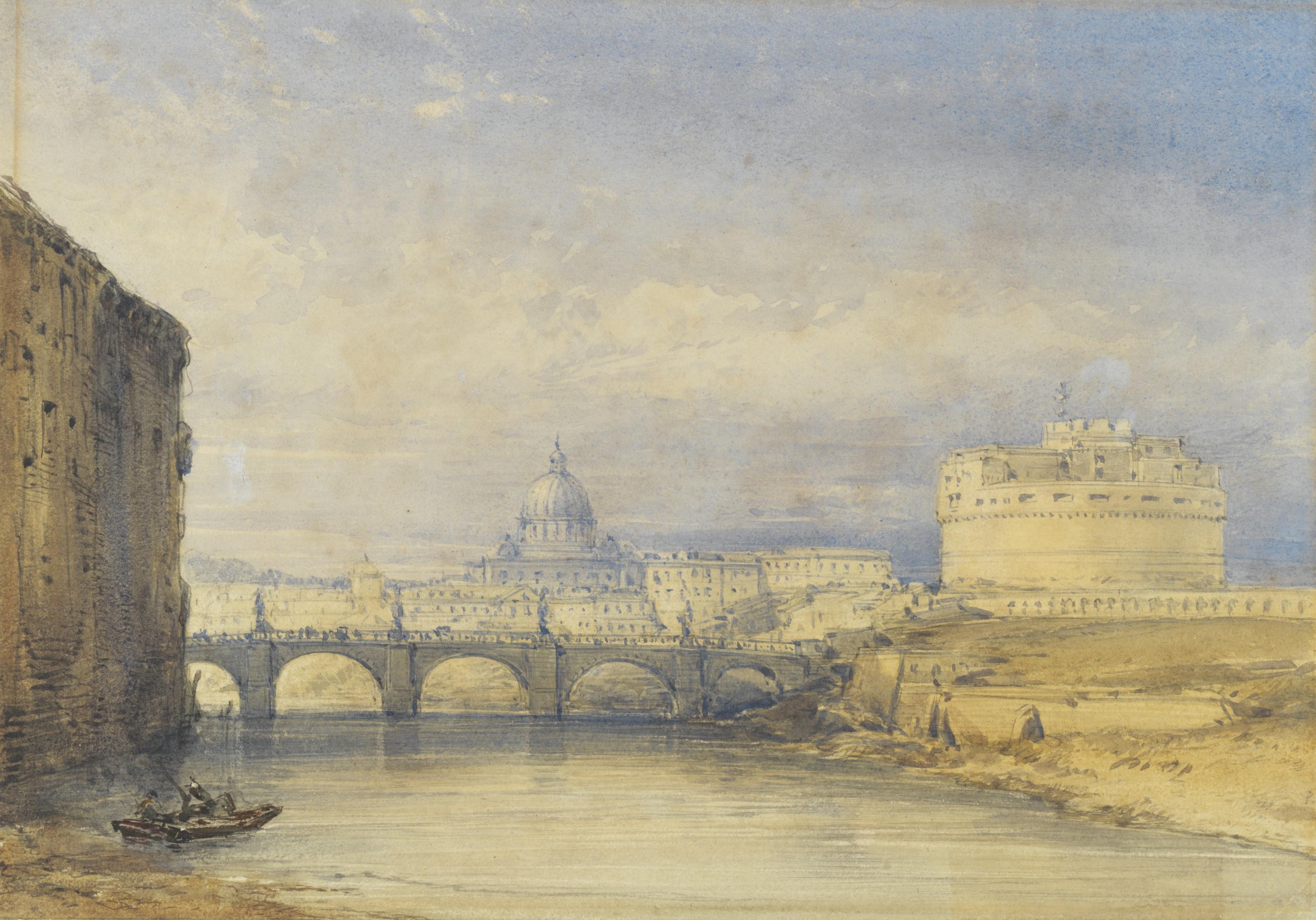 William Callow, R.W.S. - Castel Sant\'Angelo, Rome