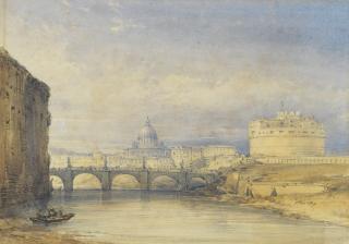 William Callow, R.W.S. - Castel Sant\'Angelo, Rome