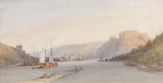 William Callow, R.W.S. - Ehrenbreitstein On The Rhine