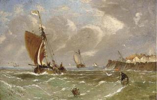 William Callow, R.W.S. - Leaving harbour