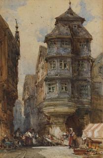 William Callow, R.W.S. - Old Houses, Frankfurt