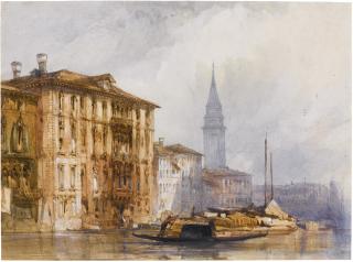William Callow R.W.S. - Palazzo Giustinian On The Grand Canal, Venice