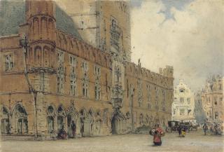 William Callow, R.W.S. - The Belfry of Bruges, Belgium