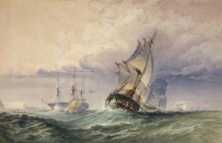William Callow, R.W.S. - The End Of The Gale, Off Hastings