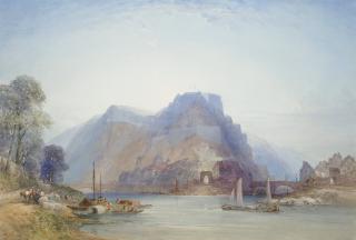 William Callow, R.W.S - The fortress and town of Namur, at the junction of the Sambre and the Meuse