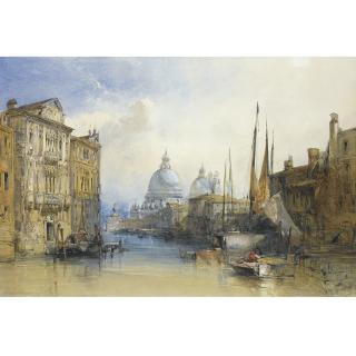 William Callow R.W.S. - The Grand Canal, Venice