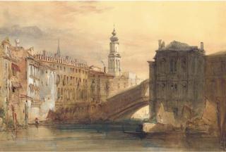 William Callow, R.W.S - The Palazzo Dei Camerlenghi, Venice