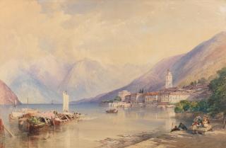 William Callow, RWS - A view of Bellagio, Lake Como