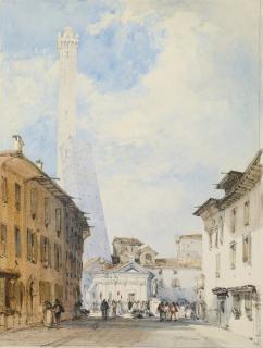 William Callow, Rws - Street In Bologna
