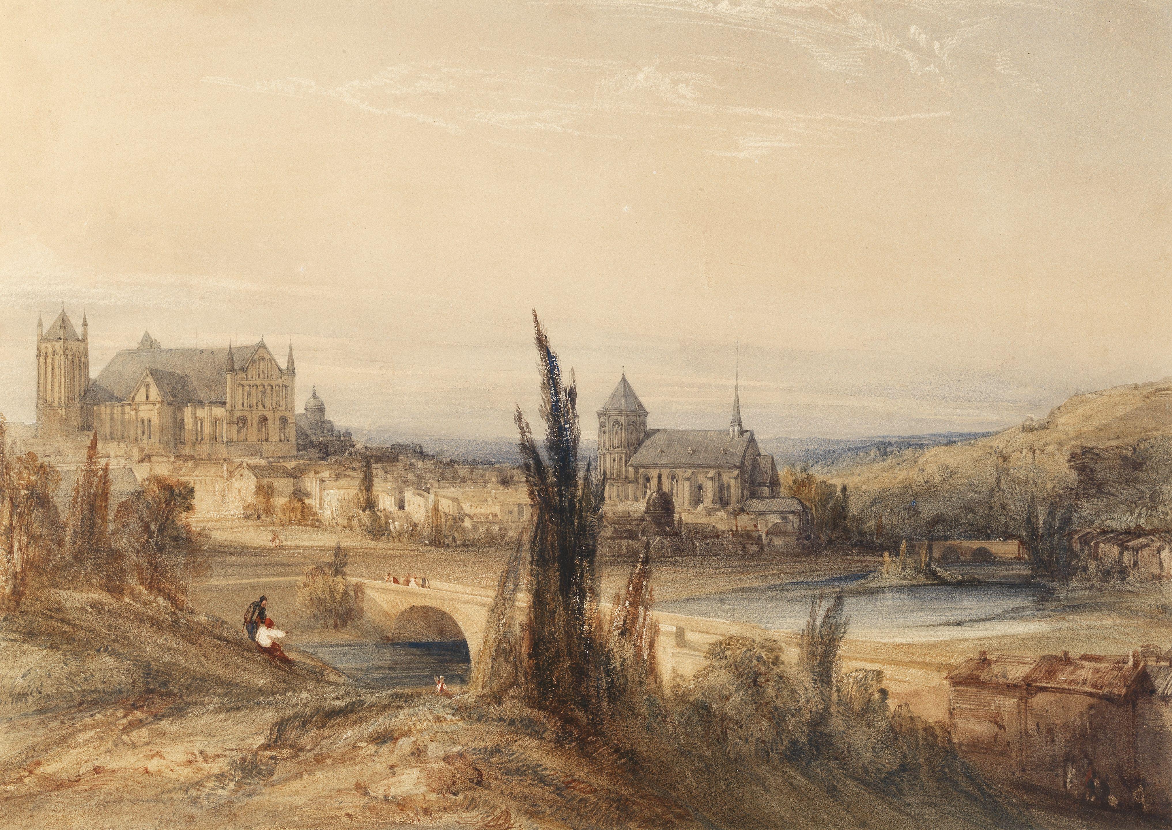 William Callow, RWS - The Town Of Poitiers, France