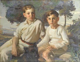 William Charles Penn - Maurice and Hugo, sons of Major and Mrs Baring