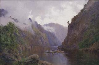 William Charles Piguenit - Boating On The Derwent River, Tasmania