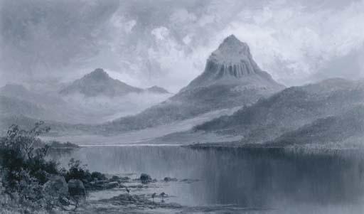 William Charles Piguenit - Lake Petrarch, Mount Byron Vale of Cuvier, Tasmania