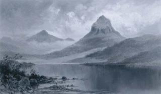 William Charles Piguenit - Lake Petrarch, Mount Byron Vale of Cuvier, Tasmania