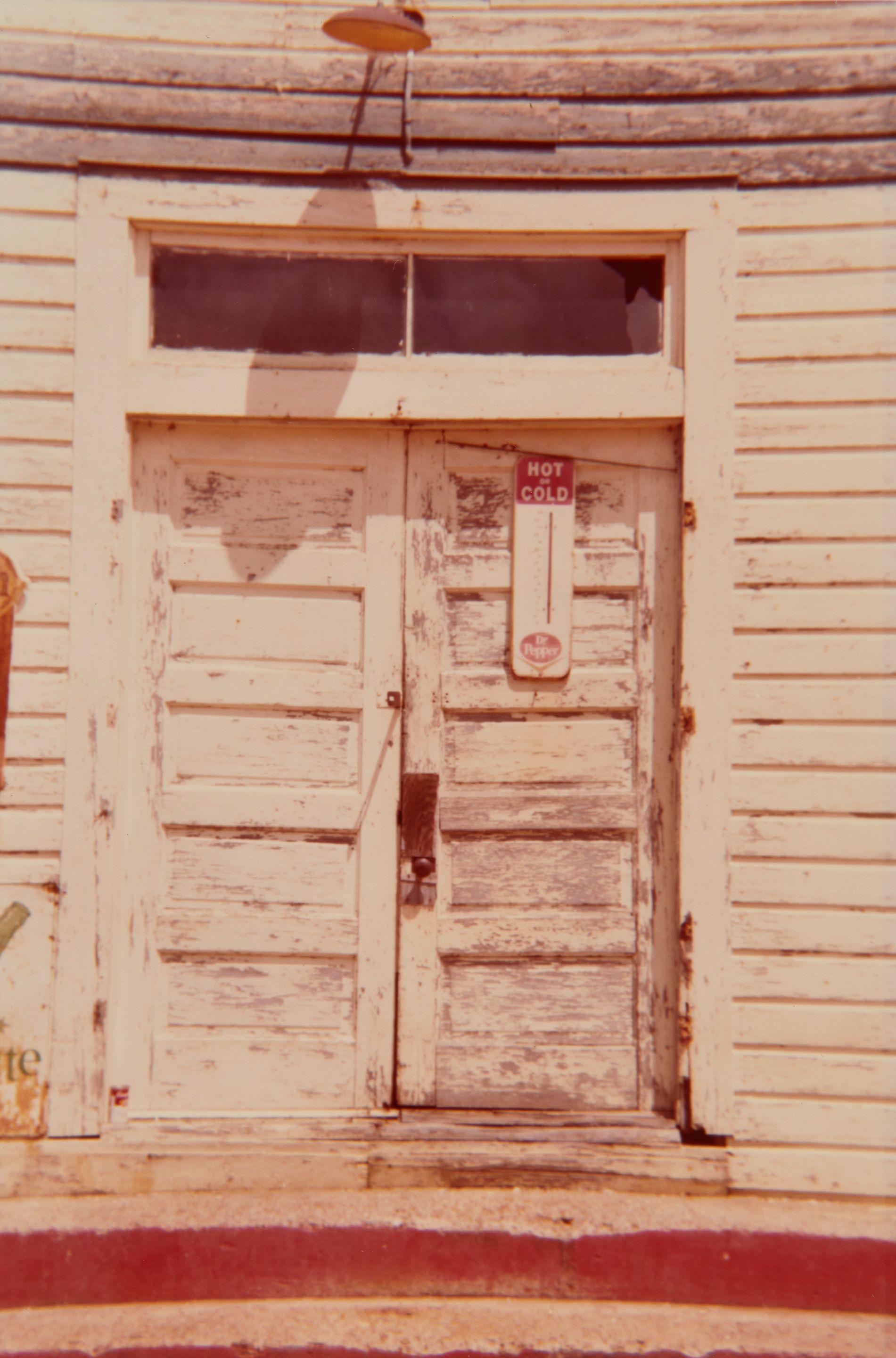 William Christenberry - Door of County Store, Pickensville, Alabama