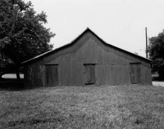William Christenberry - Green Warehouse, Newborn, Alabama; and Red and Green House, Near Greensboro, Alabama