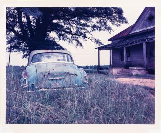 William Christenberry - House and Car (Close View), near Akron, Alabama