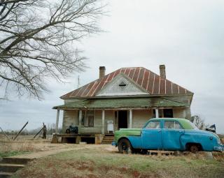 William Christenberry - House and Car, near Akron, Alabama, 1981