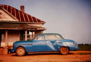 William Christenberry - House and Car, Near Akron, Alabama
