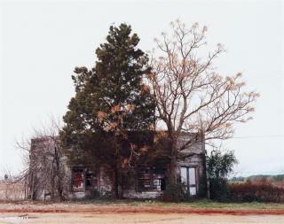 William Christenberry - Palmist Building (Winter), Havana Junction, Alabama