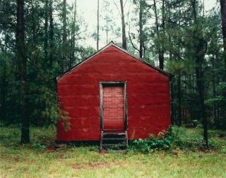 William Christenberry - Red Building in Forest, Hale County, Alabama