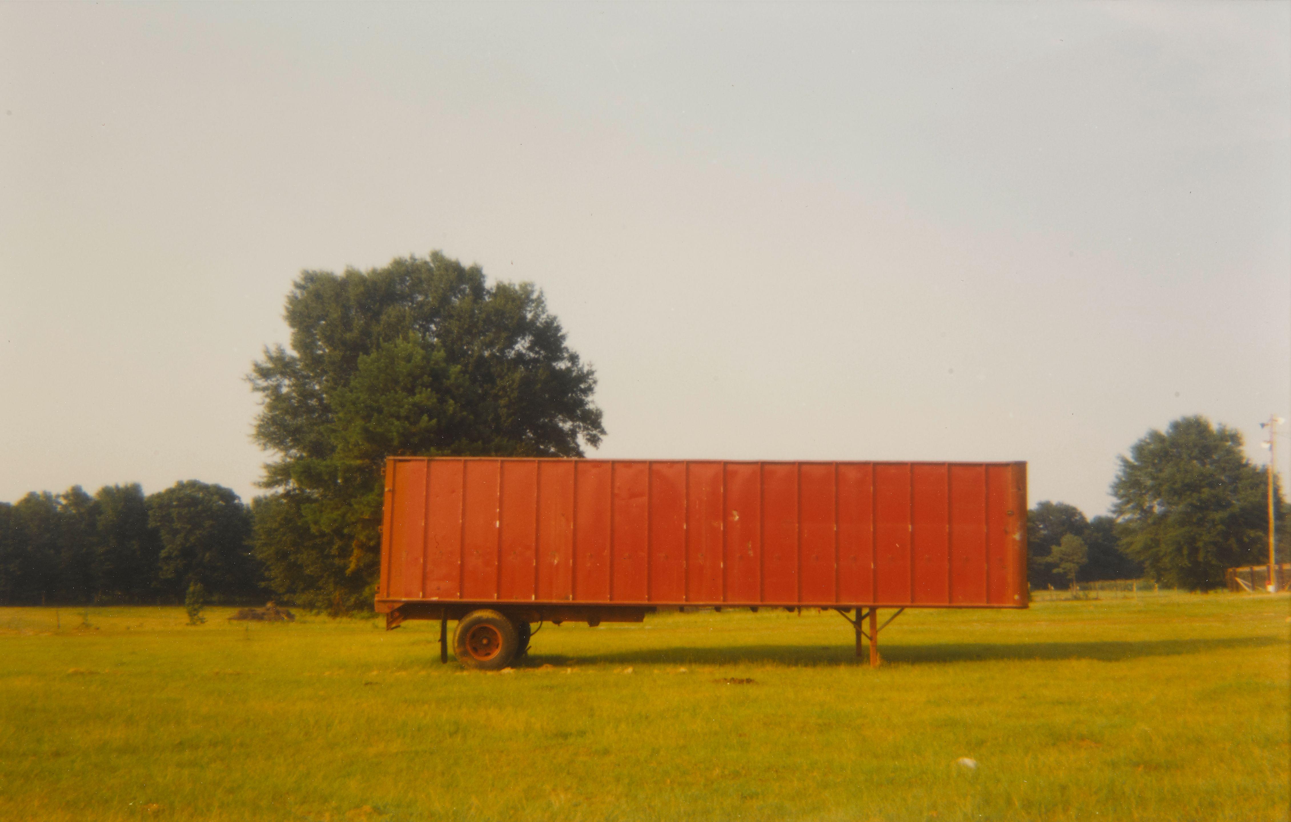 William Christenberry - Red Trailer, Livingston, Alabama