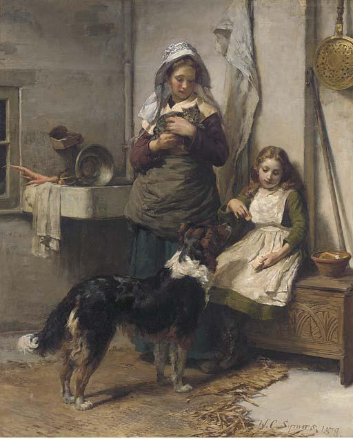 William Christian Symons, R.B.A. - The Favourite Pet