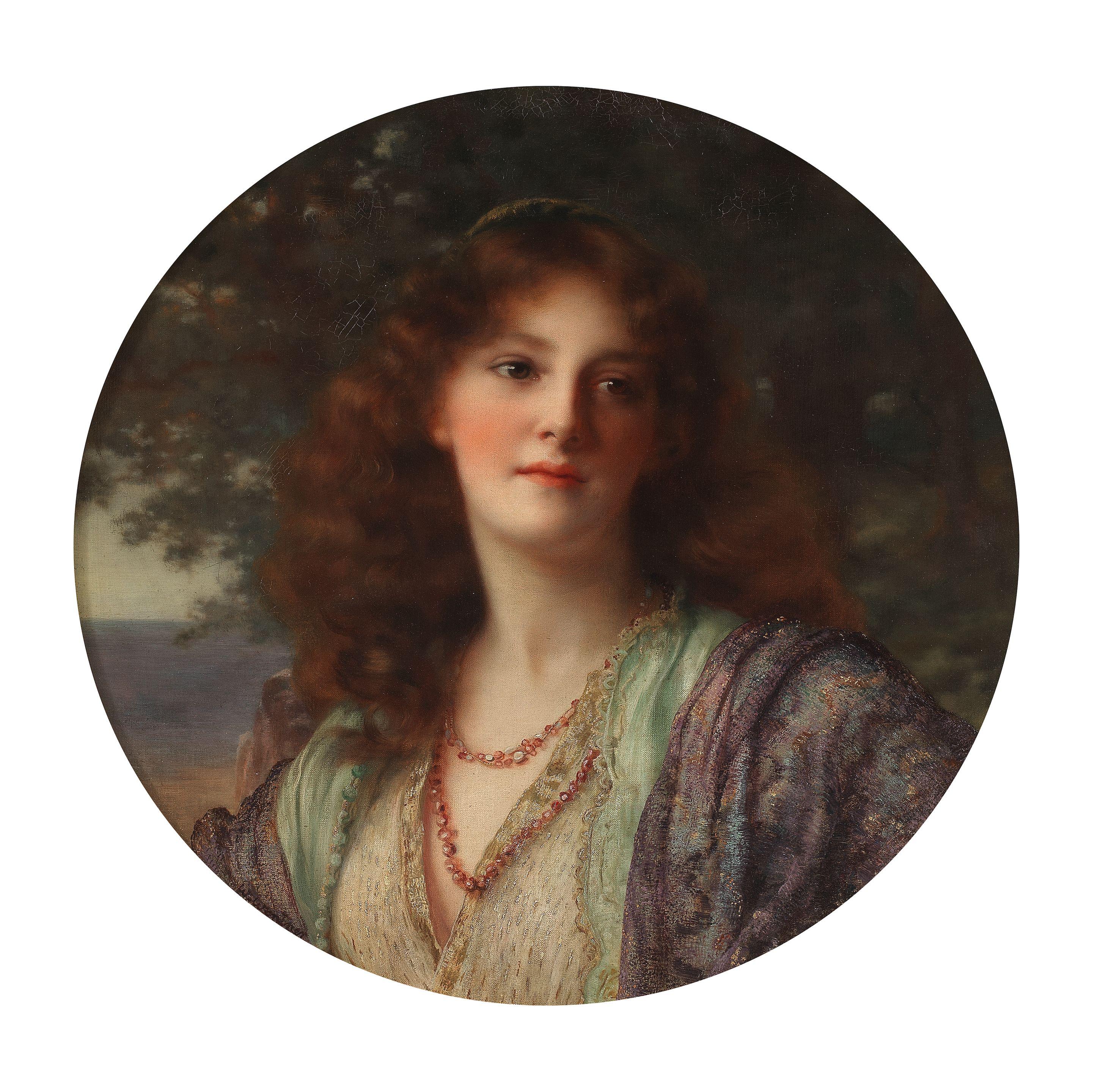 William Clarke Wontner - Portrait of a young woman in Eastern costume
