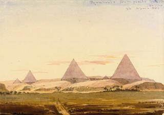 William Clerihew - A sketchbook of forty-five drawings and watercolours from the artist\'s tour in 1851 of India, Turkey, Egypt, Syria, Beirut, Israel, Cyprus and Greece