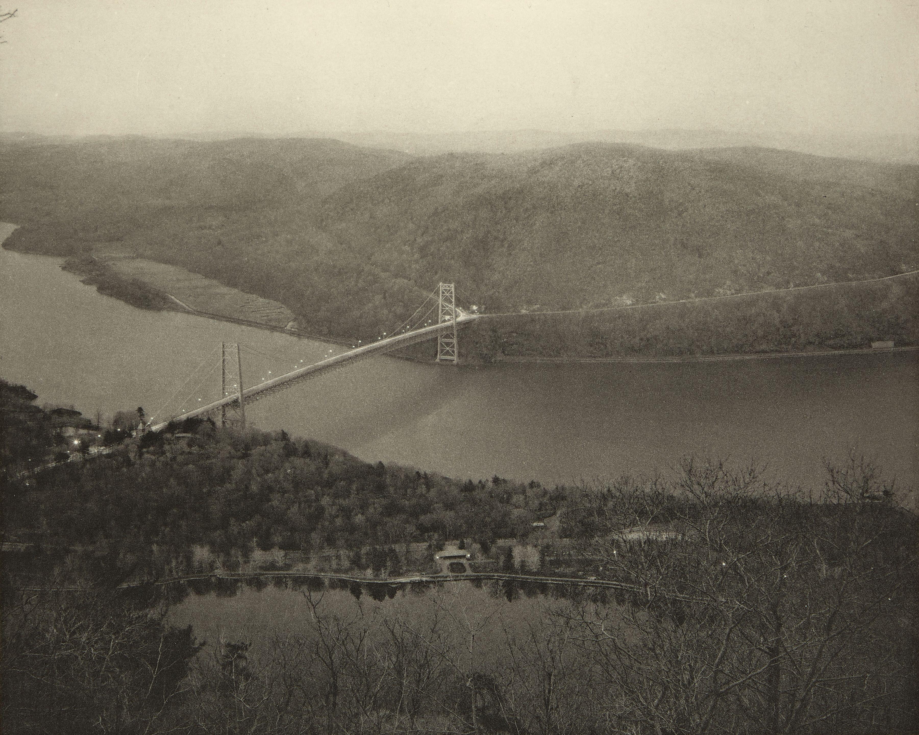 William Clift - Night Lights, Bear Mountain Bridge, 1985