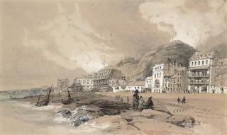 William Collingwood, R.W.S. - Hastings from the Pier Rocks