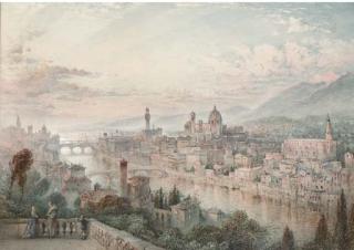 William Collingwood Smith, R.W.S. - Florence from Piazzale Michelangelo