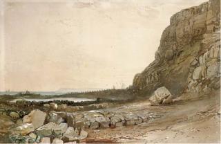 William Collingwood Smith, R.W.S. - Shrimpers On A Rocky Coast